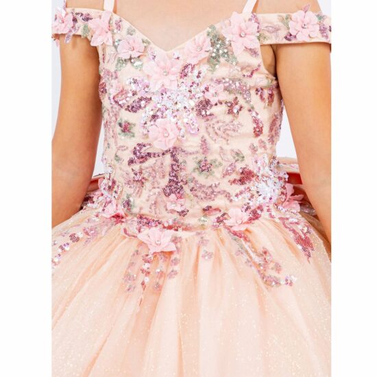 Corset Off Shoulder Mini Quince Dress