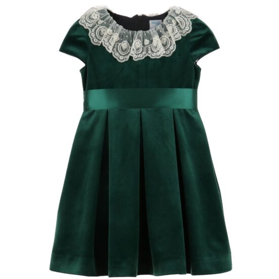 Deluxe Green Velvet Dress2