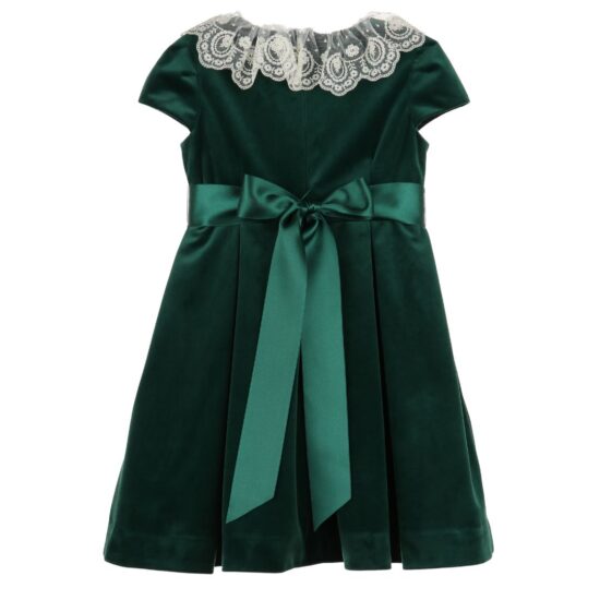 Deluxe Green Velvet Dress3