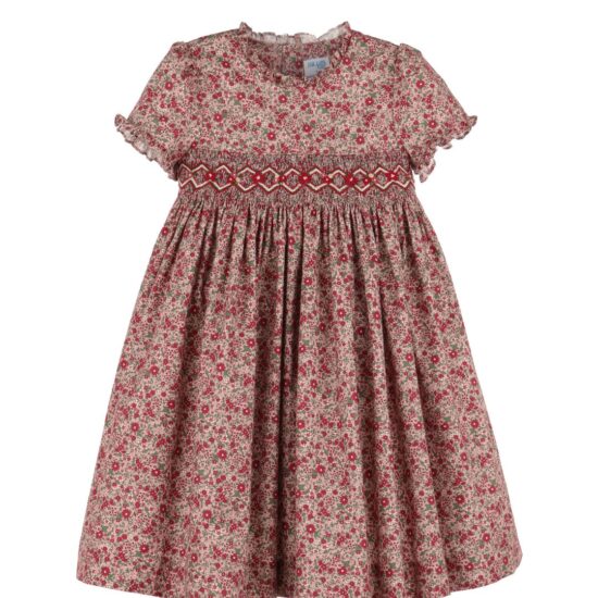 Luli & Me Granberry floral smock dress