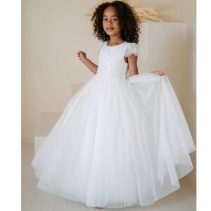 Teter Warm Heidi - Girl's Communion Off White Tulle Dress.