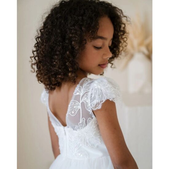 Teter Warm Heidi - Girl's Communion Off White Tulle Dress.