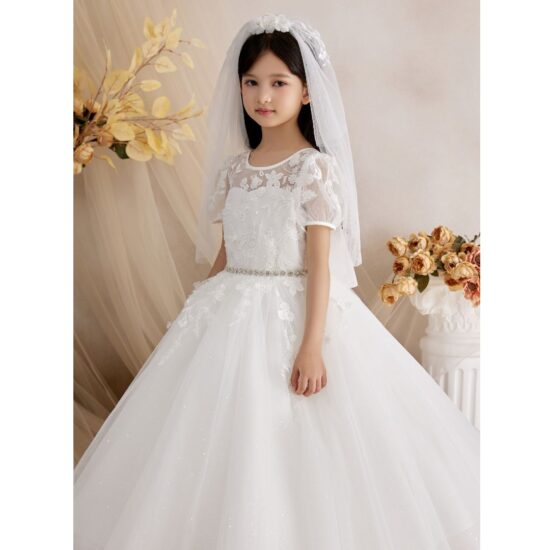 Princess Daliana Communion Dress Elegant Girl Long