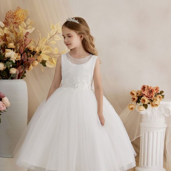 Princess Daliana Communion Dress Off White