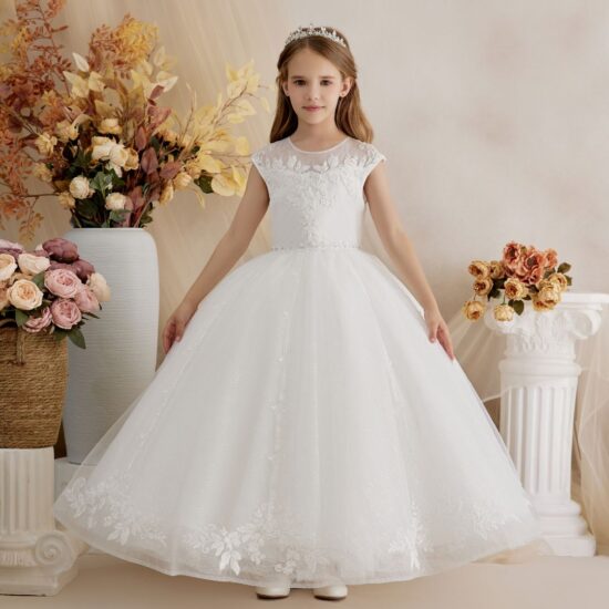 Princess Daliana Communion Off White Elegant