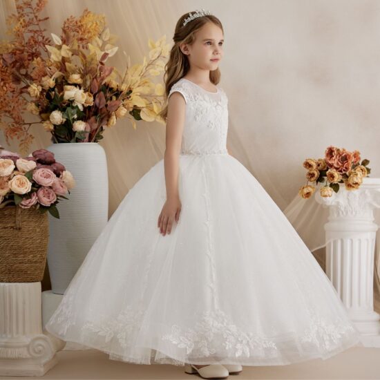 Princess Daliana Communion Off White Elegant