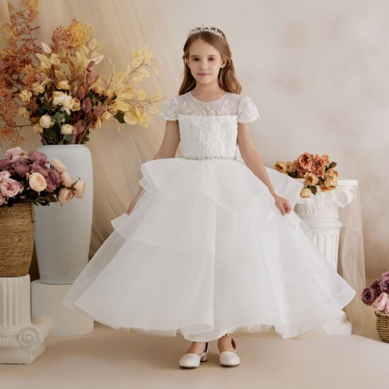 Princess Daliana Communion Off White Long