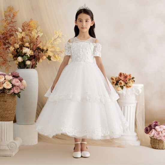 Princess Daliana Communion off White Long