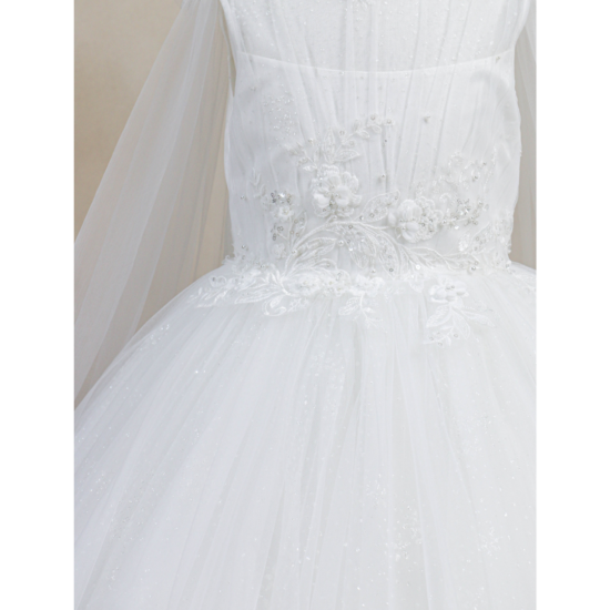 Princess Daliana Long Off Whiter Communion Dress