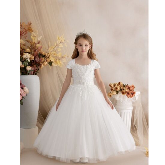 Princess daliana dress communion pure white