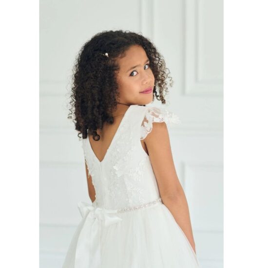 Teter Warm Skylar - Girl's Communion Off White Lace Tulle Dress