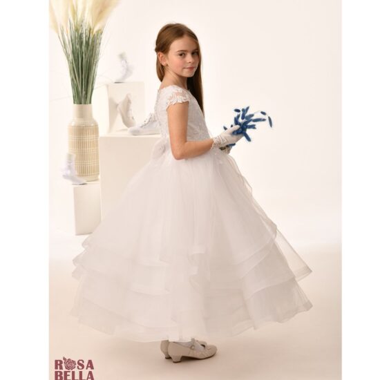 Sweetie Pie Dream Charm Layered Lace and Tulle Communion Dress