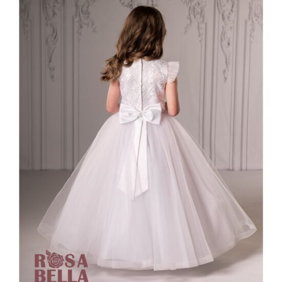 Sweetie Pie Elegant Communion Dress with Lace and Tulle