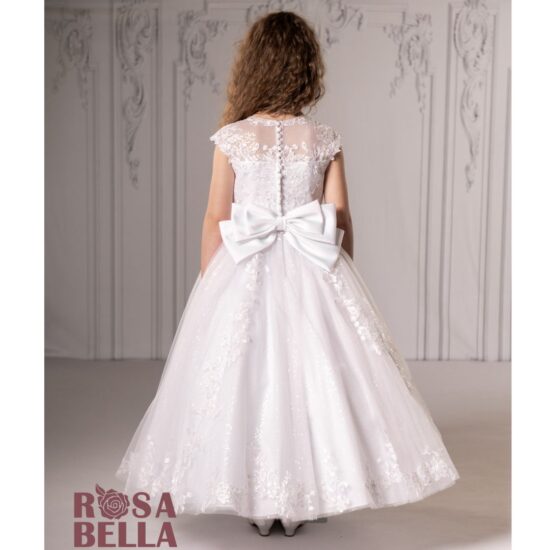 Sweetie Pie Elegant White Long Communion Dress