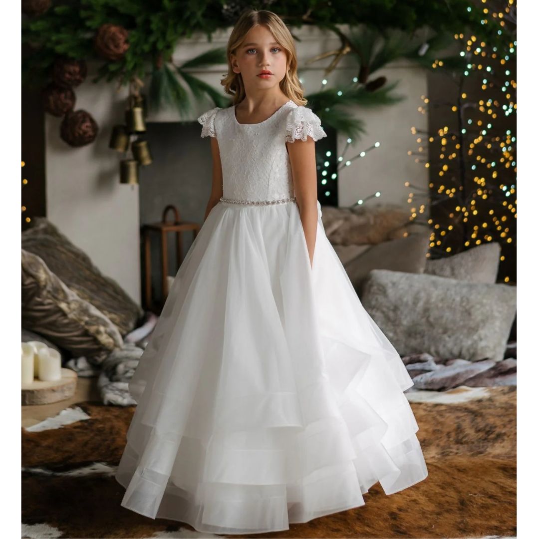 Teter Warm Thompson - Girl's Horsehair Communion Dress.