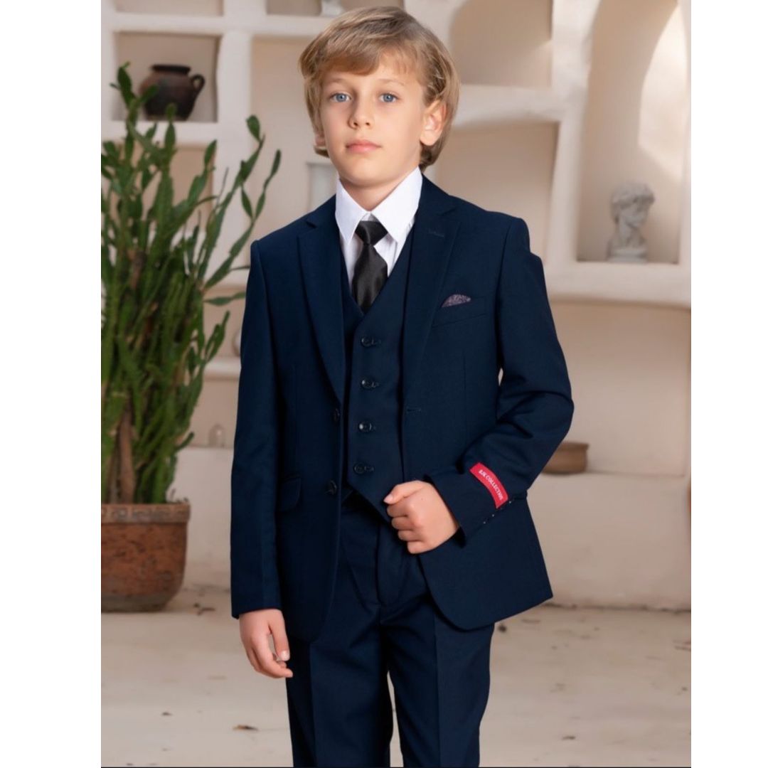 Bijan Kid Boy Suits Elegance and Style in Navy Blue