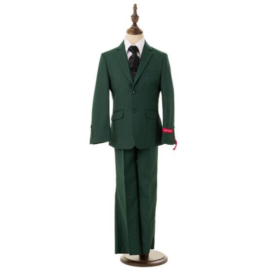 Bijan Kid Boy Suits Emerald Green Husky Suit