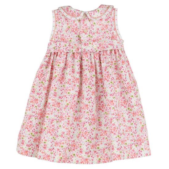 Luli & Me Berry Bouquet Smock Dress, Fuchsia