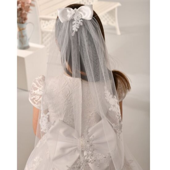 Sweetie Pie Communion Veil with Bow and