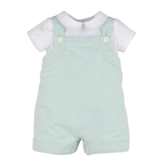 Luli & Me - Baby Blue Overall Set